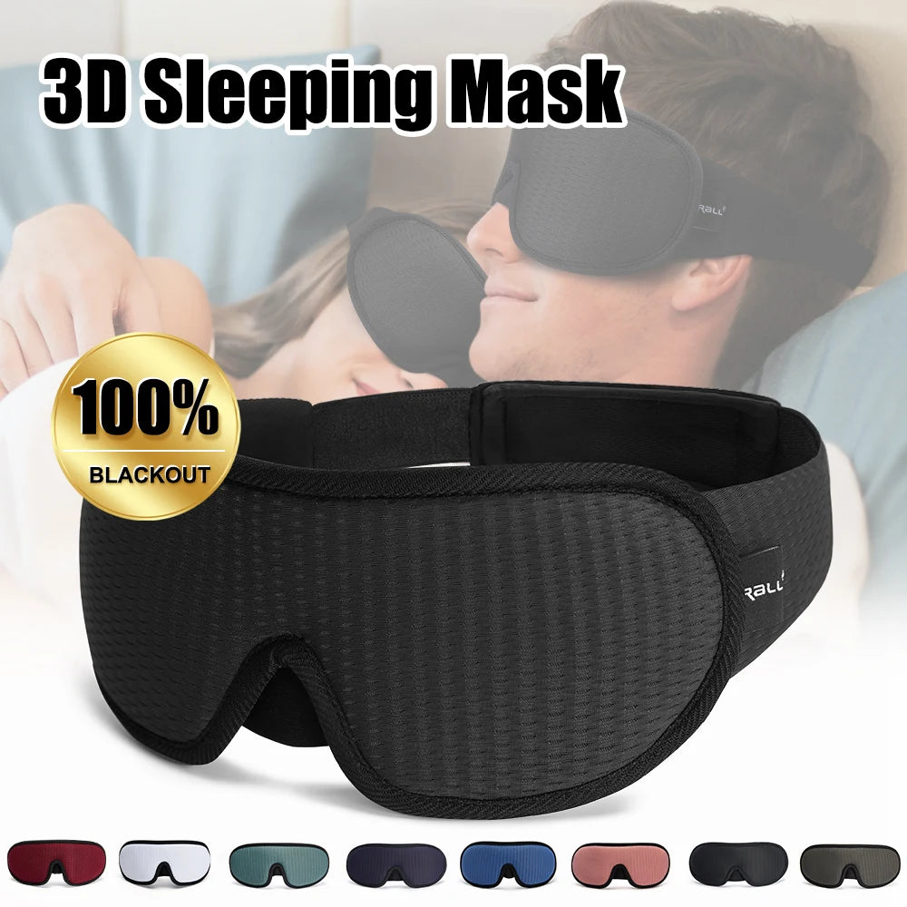 3D Sleeping Mask Blackout Soft Eye Shade for Deep Sleep