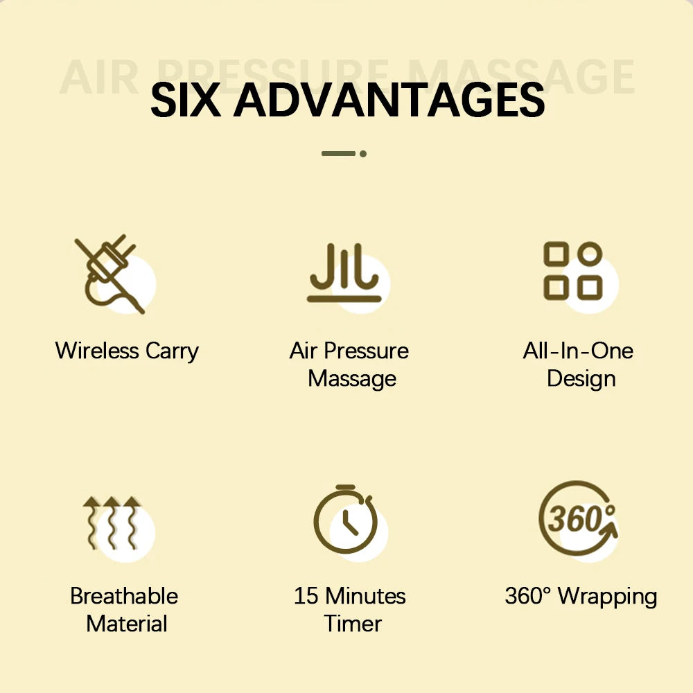 Six advantages of leg air compression calf massager