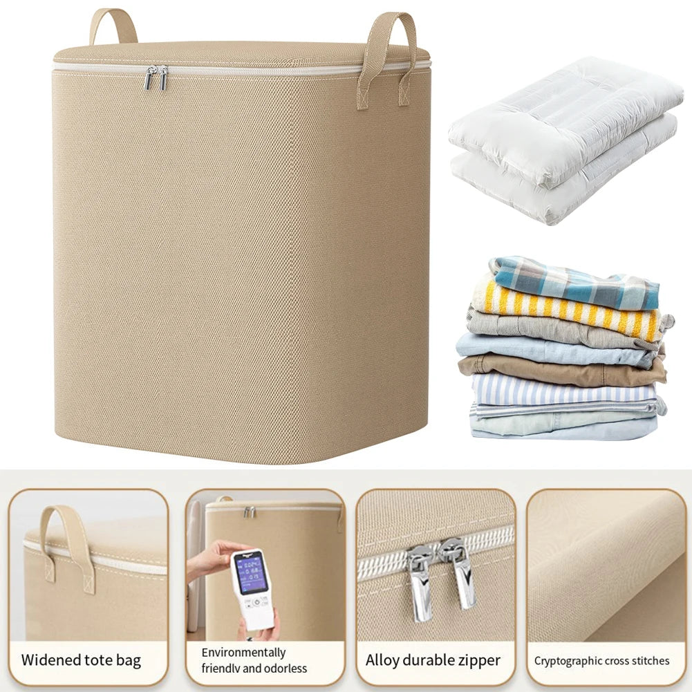 Closet storage bag for Christmas bedding, Halloween costumes, and seasonal clothes
