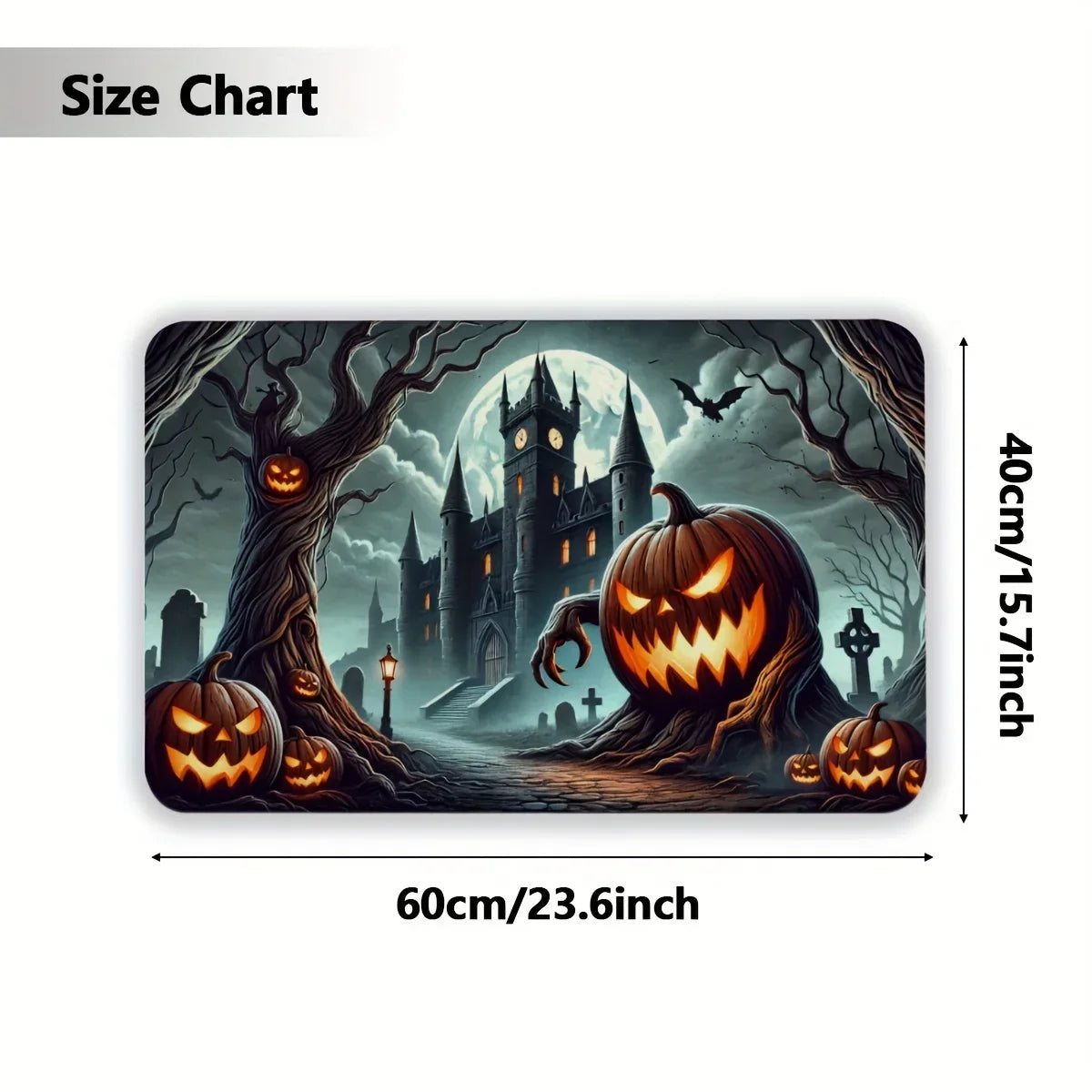 Halloween Pumpkin Doormat Size Chart – Non Slip Floor Mat