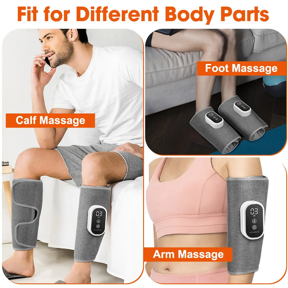 Multipurpose calf massager for foot, leg and arm