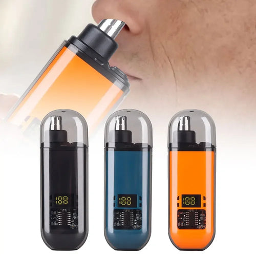 2-in-1 electric nose and ear hair trimmer clipper for men portable grooming