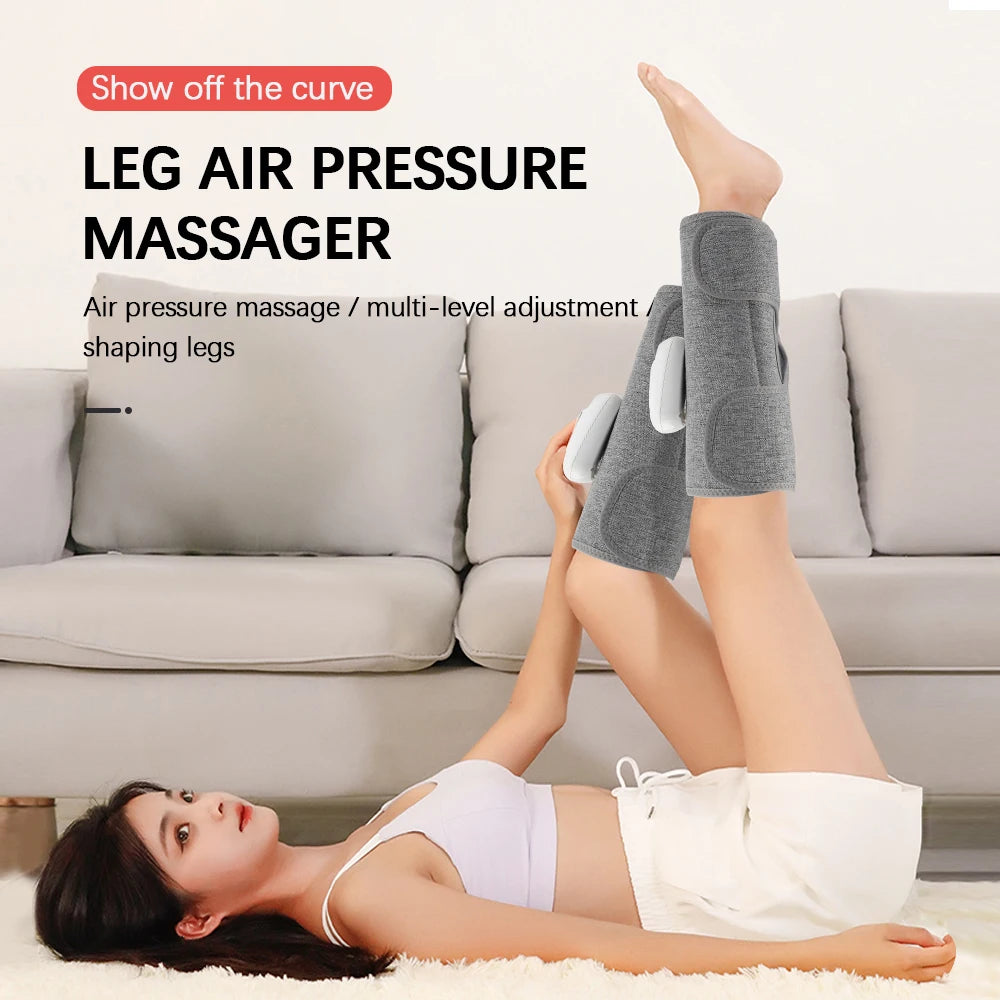 Adjustable calf massager with 360° air pressure