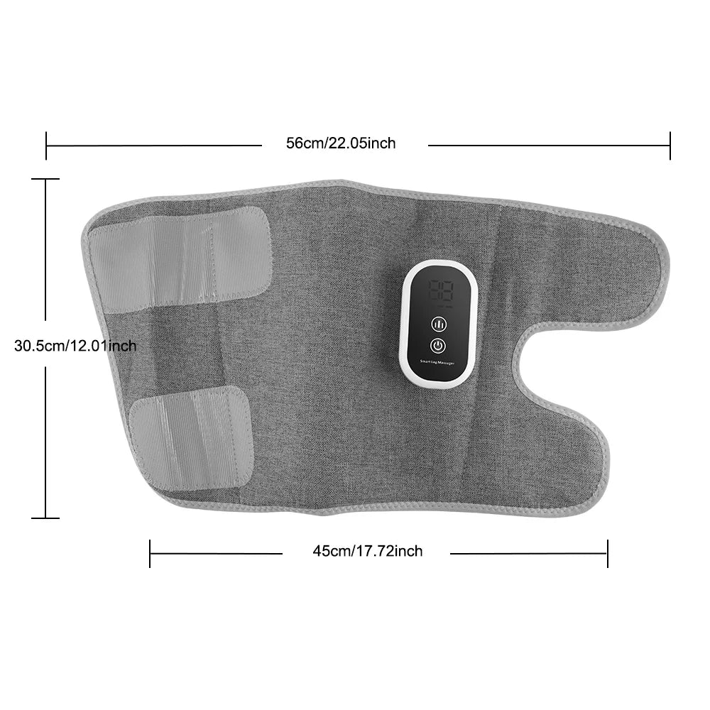 Adjustable strap design for calf muscle massager