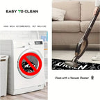 Easy to clean bathroom mat, machine washable and vacuum friendly.