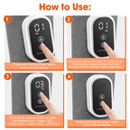 Instructions on how to use calf air compression massager