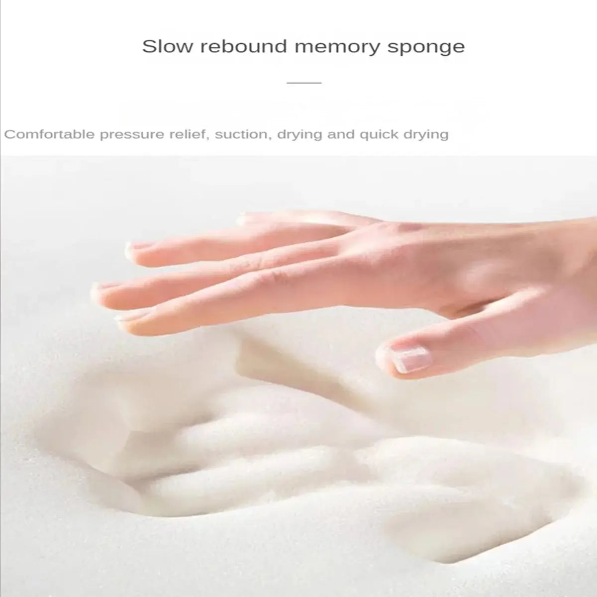 Slow rebound memory sponge flannel bath mat, soft and quick dry.