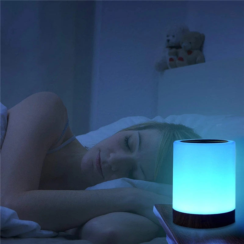 Night light for children’s bedroom with calming blue light.