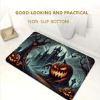 Non Slip Latex Bottom of Halloween Pumpkin Doormat – Anti-Skid Design