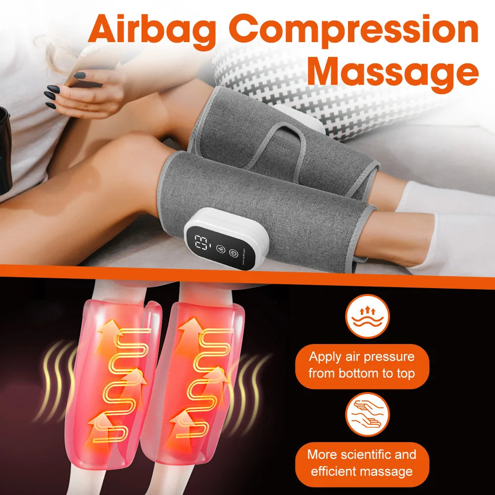 Portable wireless calf massager for home office travel